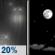 Tonight: Slight Chance Light Rain then Mostly Clear