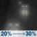Tonight: A chance of rain after 8pm. Mostly cloudy, with a low around 55. East wind 3 to 8 mph. Chance of precipitation is 30%. Tonight: Chance Light Rain